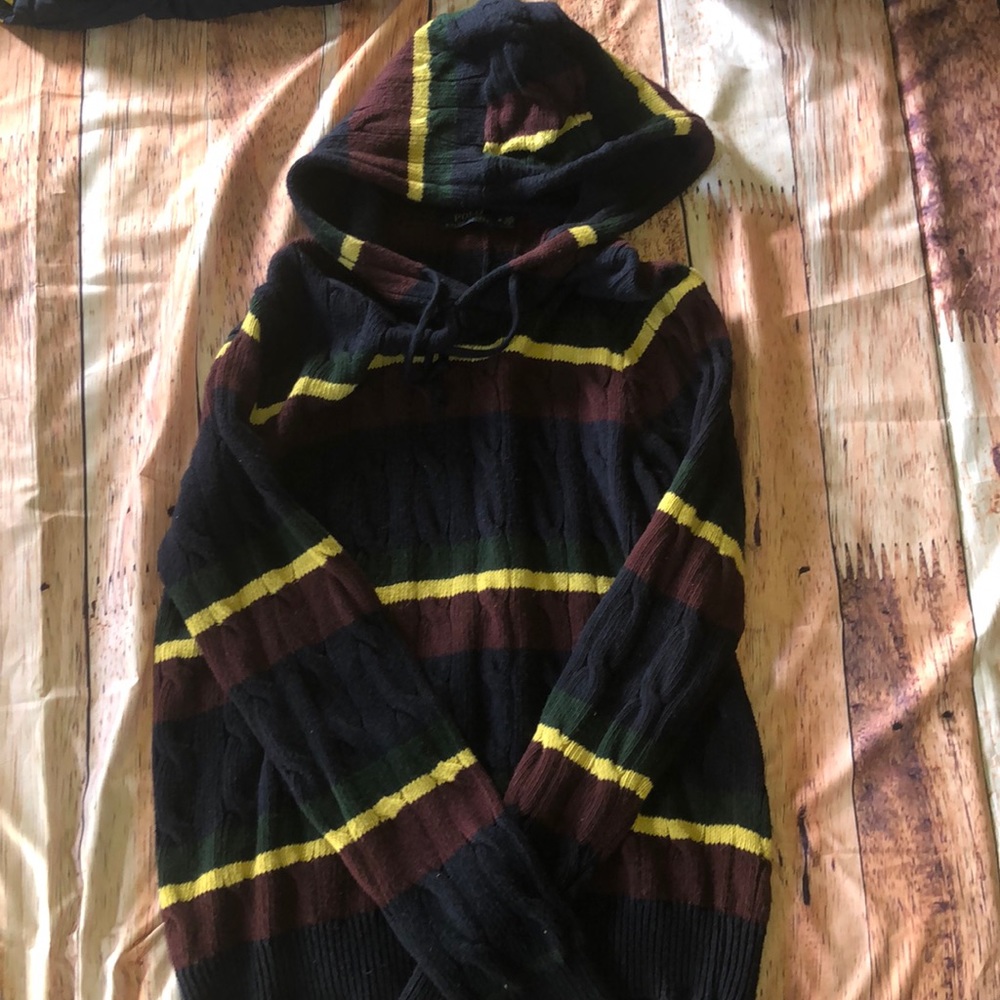 Polo St. Andrews Navy Cable Knit Hoodie